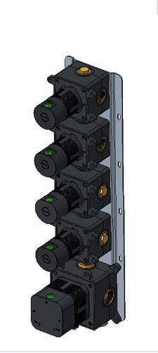 6 Way Thermostatic Concealed Valve with Volumn Control GR 72070-6-BD